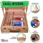 Beechwood French Easel with Adjustable Sketchbox Tripod