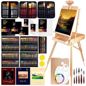 163-Piece Deluxe French Easel Painting Set