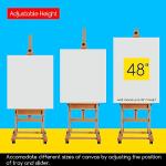 MEEDEN Large Adjustable Beech Wood Artist Easel