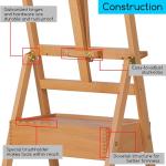 Adjustable MEEDEN H-Frame Easel with Storage Drawer