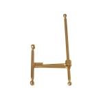Gold Steel Tabletop Easel for Pictures and Frames