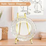 Elegant 16.5" Gold Metal Easel for Display