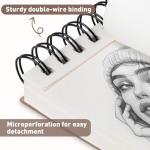 Umriox 2-Pack Spiral Sketch Book, 100 Sheets Each