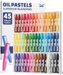 Mr. Pen 45-Color Oil Pastels Set