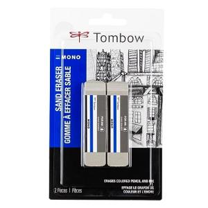 Tombow Mono Sand Eraser 2-Pack for Art