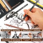 GETHPEN 34-Piece Sketch Pencil Set for Artists
