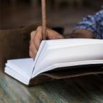 Genuine Leather Travel Journal with 240 Unlined Pages