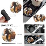 Colorful Horse-Themed Seat Cover Set for Trucks