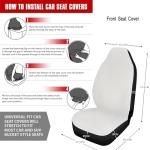 Colorful Horse-Themed Seat Cover Set for Trucks