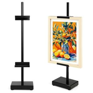 Victawks Adjustable Tabletop Easel - Black Metal