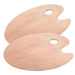 Wooden Paint Palette Set with Thumb Hole