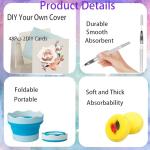 Travel Mini Watercolor Set with Palette and Brush