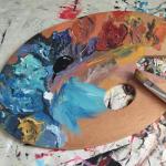 Wooden Paint Palette Set with Thumb Hole