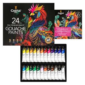 Castle Art 24 Piece Gouache Tube Set