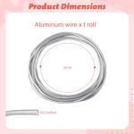 20 Feet of 5mm Bendable Aluminum Craft Wire