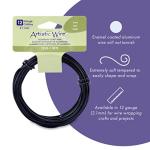 Aluminum Craft Wire, 12 Gauge, 39.3 ft, Black