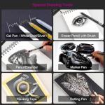 126 Piece Sketching Pencil Set with Tools