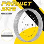 Zonon 100 ft Aluminum Armature Wire for Crafts