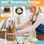 Dlicoda Rotating 52-Hole Paint Brush Holder