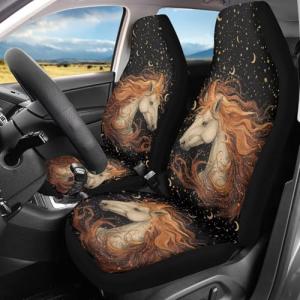 Horse Art Car Seat Covers - Set of 2