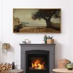 Extra Large Vintage Seaside Canvas Wall Art