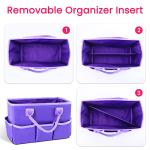 Godery Pink Desktop Tote and Organizer Bag