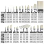 ARTIFY 24-Piece Synthetic Hog Bristle Brush Set