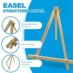 9 Inch Wood Easels - 6 Pack for Painting