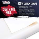 12-Ounce Triple Primed Gesso Canvas Roll - 2 Yards