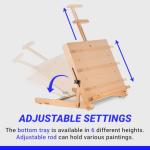 Beechwood Tabletop Easel for Artists and Beginners