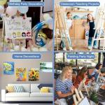 ESRICH 8x10 Stretched Canvas Pack for Painting