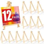 12 Pack Wooden Tabletop Easels for Painting