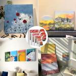 21-Pack Primed Stretched Canvases for Painting
