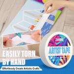 ZARBRE Medium Tack White Artist Tape, 1in x 164FT