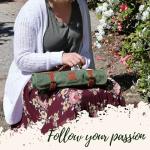 Waxed Canvas Paint Brush Holder Bag for Artists