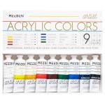 MEEDEN Heavy Body Acrylic Paint Set - 9 Tubes