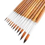 FENORKEY 12-Piece Round Watercolor Brushes Set