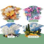 AROIC 15-Piece Acrylic Paint Brush Set