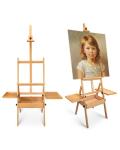 Adjustable Beech Wood Art Easel with Storage