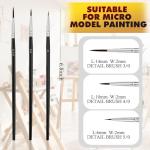 Anezus 30-Piece Tiny Detail Paint Brush Set