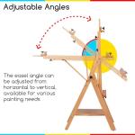 MEEDEN Adjustable Beechwood Studio Artist Easel