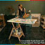 MEEDEN Adjustable Beechwood Studio Artist Easel
