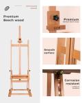 Adjustable Beech Wood H-Frame Art Easel