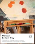 Adjustable Beech Wood H-Frame Art Easel