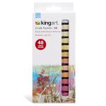 KINGART 48-Piece Vibrant Chalk Pastels Set