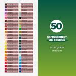 Sakura 50-Piece Expressionist Oil Pastel Set