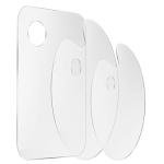 3-Pack Clear Acrylic Paint Palettes for Everyone