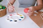 White Plastic Paint Palettes for Kids - 8 Pack