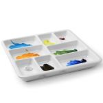 MEEDEN 8-Well Ceramic Paint Palette for Artists