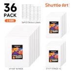 Shuttle Art 36 Pack Cotton Canvas Boards